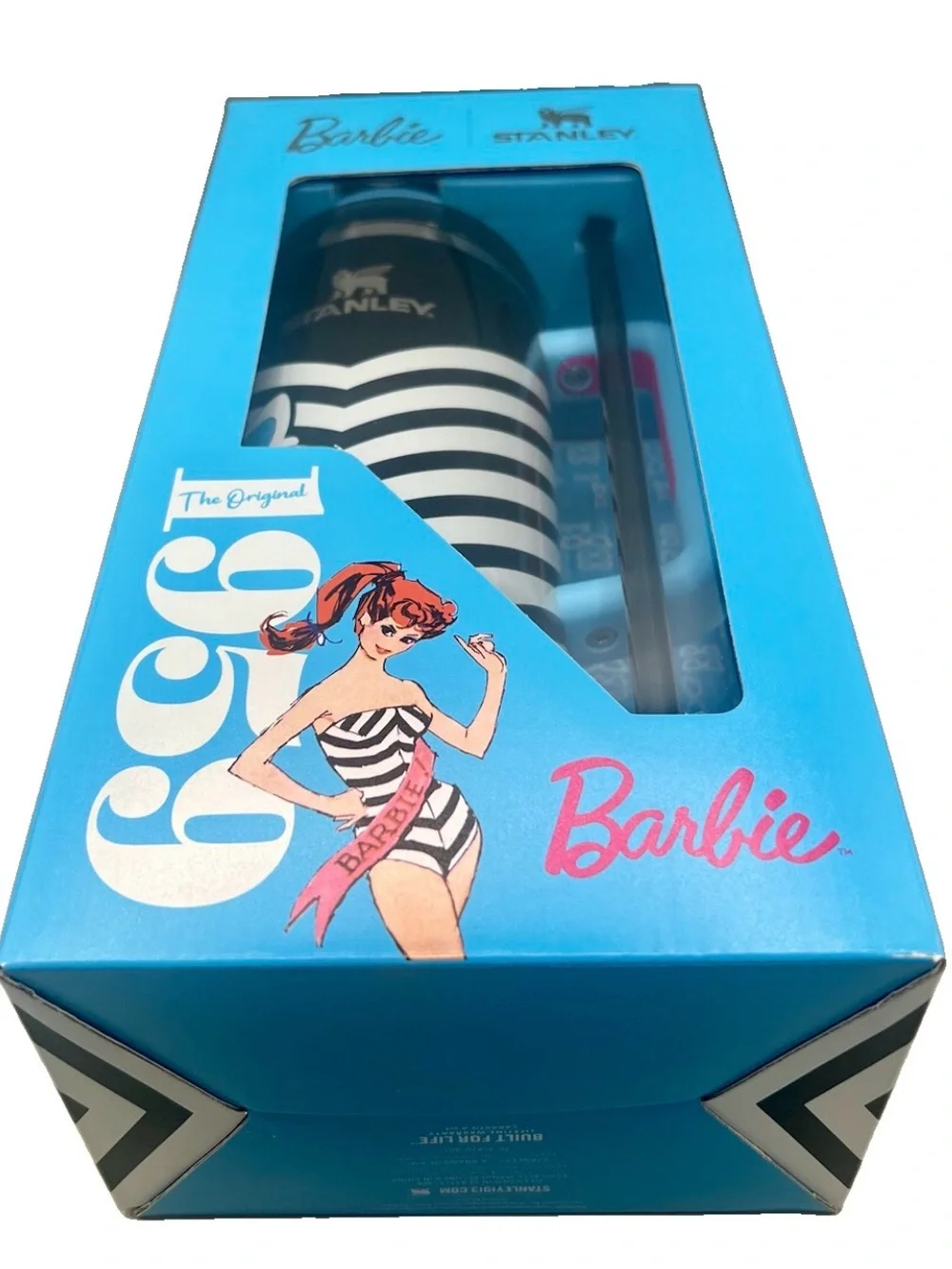 STANLEY x BARBIE Flowstate 40oz Tumbler 1959 Design 65th Anniversary NEW